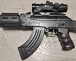 Дитячий автомат Калашникова на Орбіз на акумуляторі AK-47 з оптичним прицілом 6х і глушником, фото 8