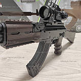 Дитячий автомат Калашникова на Орбіз на акумуляторі AK-47 з оптичним прицілом 6х і глушником, фото 5