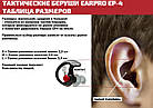 Беруші активні для стрільби SureFire EarPro EP4 Sonic Defenders Black Medium, фото 11