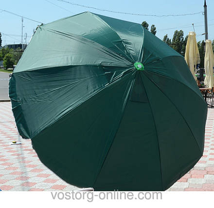 Круглый зонт, защита от солнца, зонт садовый, пляжный 2,5 м диаметр, спиц, зонт для летних площадок, фото 1