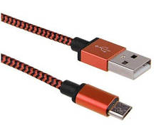 Кабель micro USB тканина, плетений, фото 3
