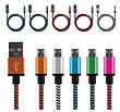 Кабель micro USB тканина, плетений, фото 7