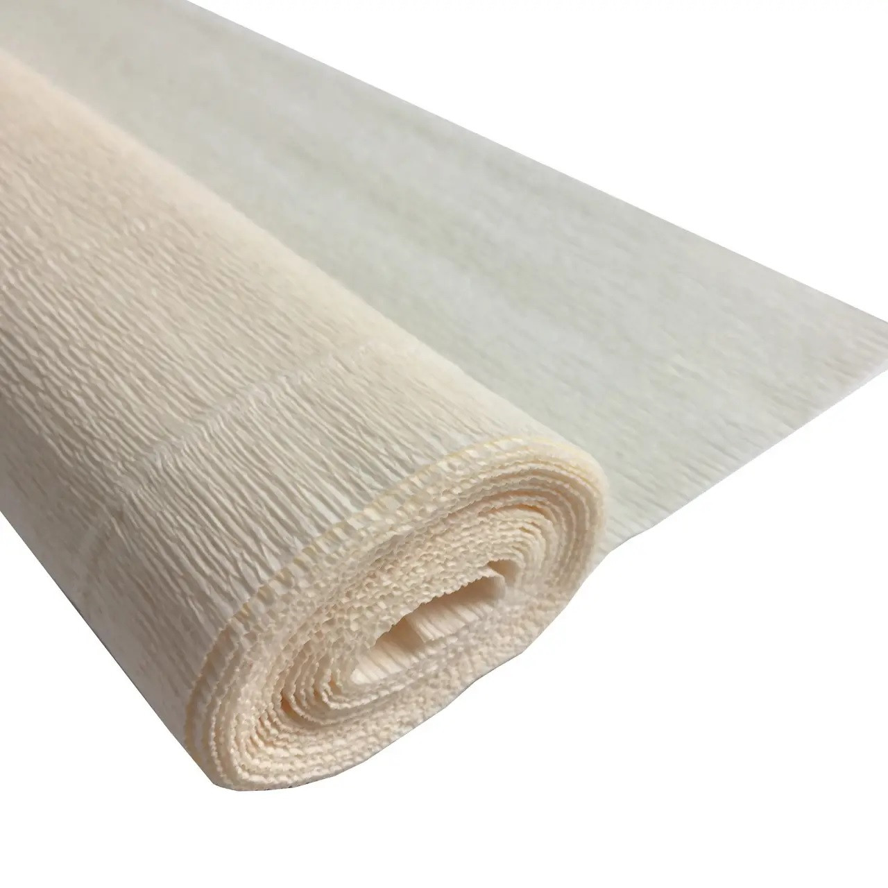 Гофропапір білий кремовий 144 г/м2, 50*250 см, White Cream 603, Cartotecnica Rossi
