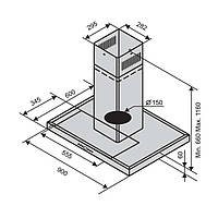 Вытяжка Ventolux ISOLA ITALIA BG (1000)