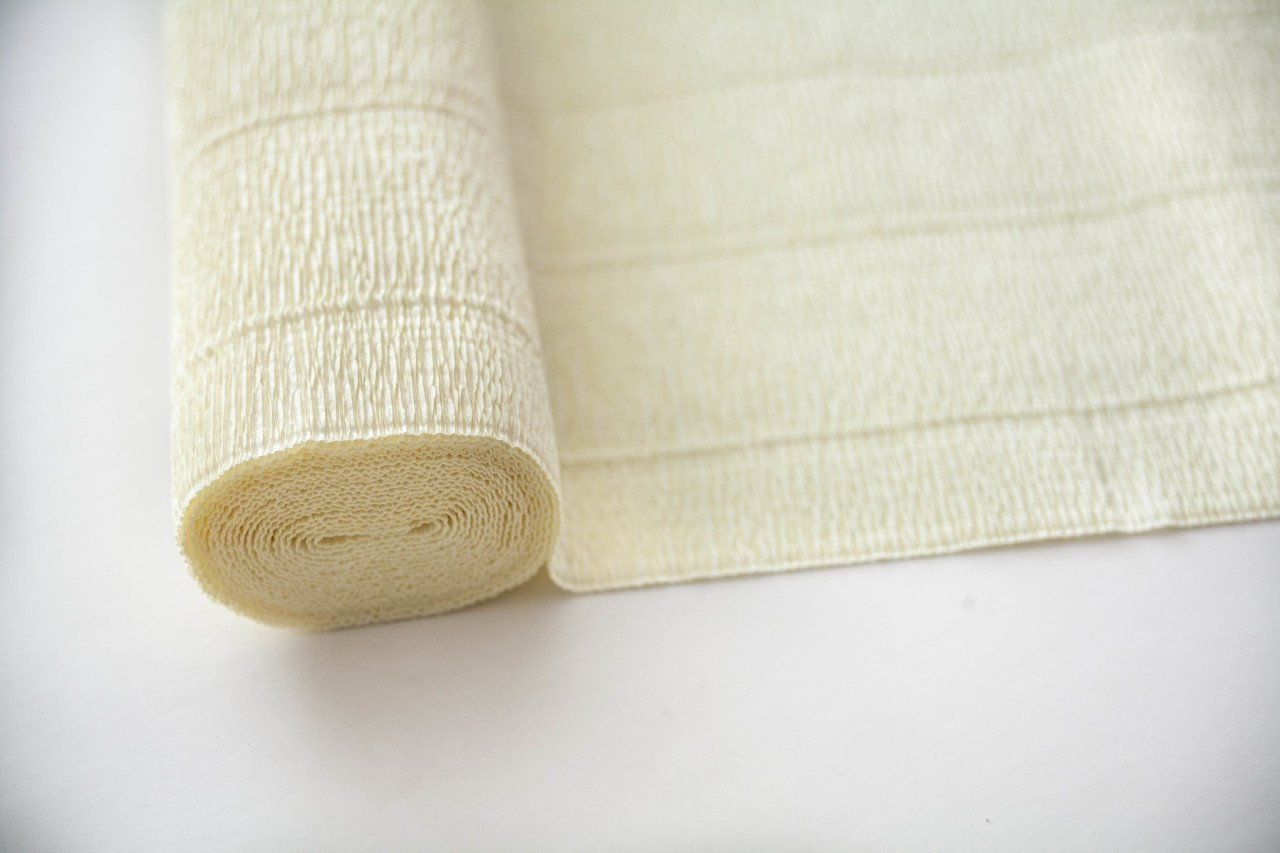 Гофропапір кремовий 144 г/м2, 50*250 см, Cream by Tiffanie Turner 17A1, Cartotecnica Rossi