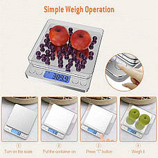 Кишенькові електронні ваги T500 Digital Jewelry Pocket Scale від 0,01 до 500 г., фото 3