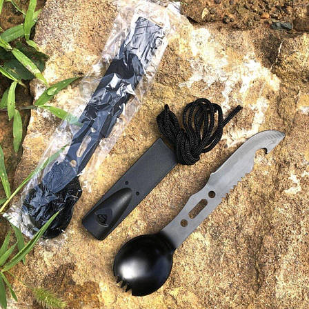 Ложка-виделка-ніж-свисвислик CRKT Eat'N Tool, фото 1