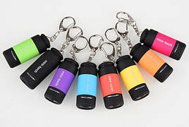 Мініліхтар брелок із зарядкою від USB