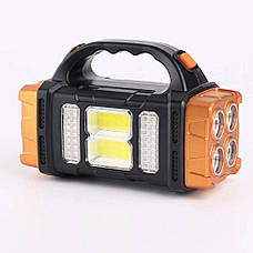 Ліхтарик ручний акумуляторний HB-2678 40LED+COB, фото 4