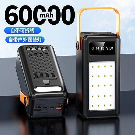 Зовнішній акумулятор Power Bank Bilintong 60000mAh, фото 1