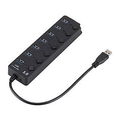 USB-розгалужувач 7 Port USB Hub 3.0, фото 5