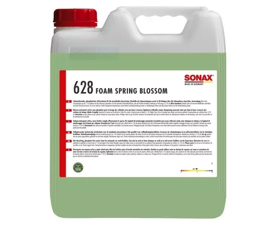 Безфосфатний очищувач SONAX Foam Spring Blossom для видалення комах та інших сухих забруднень 10л