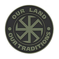 Нашивка M-Tac Our Land - Our Tradititions ПВХ, Olive, ПВХ