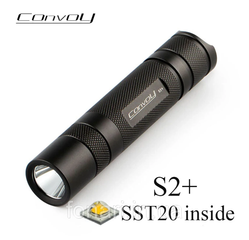 Ліхтар Convoy S2+ Luminus SST20 5000K, 1000 люмен