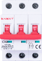 Автоматический выключатель 32А, 3 полюса тип C, 10кА, E.NEXT