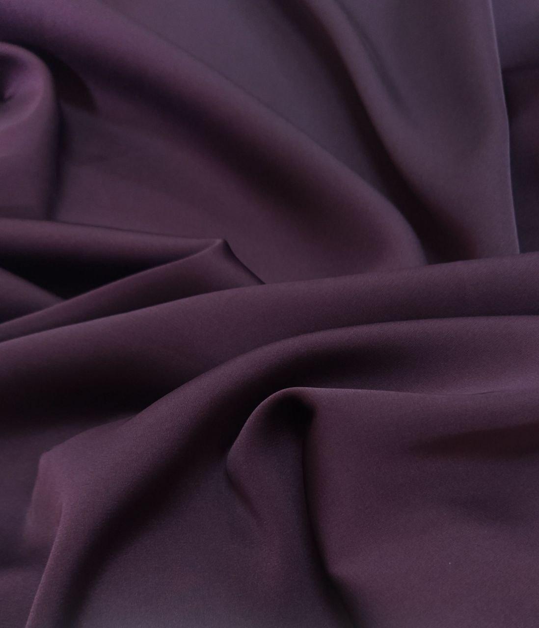 Шовк Армані однотон баклажановий, фото 1