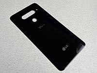Задняя крышка для LG V40 ThinQ Aurora Black чёрного цвета, для ремонта