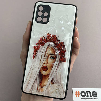 Чохол для Samsung Galaxy A51 Ladies з 3д ефектом з принтом чохол на телефон самсунг а51 українка, фото 1