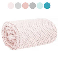 Плед-покривало Springos Extra Soft м'який однотонний плюшевий 200 x 220 см для дому