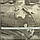 Тканина тюль батист з малюнком Гуаш V-05B сіра, фото 3