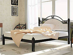 Ліжко Есмеральда з м'яким узголів'ям фабрика Метал дизайн
