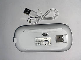 Бездротова миша Bluetooth 2,4G USB-миші, що перезаряджається, для Android Windows, фото 5