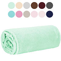 Плед-покривало Springos Extra Soft м'який плюшевий рельєфний візерунок двоспальний євро 200 x 220 см для дому