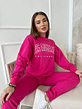 Малиновий жіночий спортивний костюм із турецької двонитки "Los Angeles", фото 3