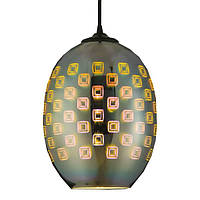 Светильник подвесной люстра "SPECTRUM" 3D-эффект овальный под лампу E27 Horoz Electric