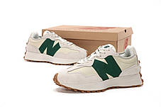 Жіночі Кросівки New Balance 327 Beige Green / Нью Беланс 327 Бежеві із Зеленим, фото 4