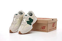 Жіночі Кросівки New Balance 327 Beige Green / Нью Беланс 327 Бежеві із Зеленим, фото 5