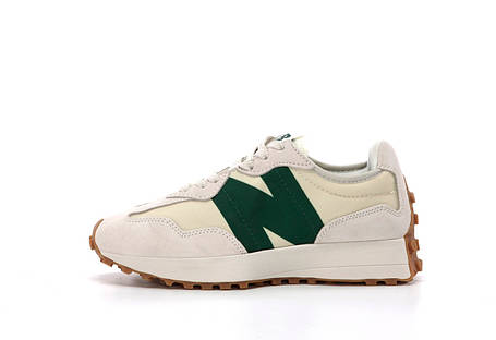 Жіночі Кросівки New Balance 327 Beige Green / Нью Беланс 327 Бежеві із Зеленим, фото 1