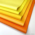 Папір тиш'ю 50 х 70 см папіросний 17 г/м (паковання 500 аркушів) Яскраво-жовтий, фото 3