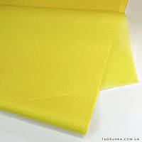 Тишью папиросная бумага ярко-желтая 50 х 70см
