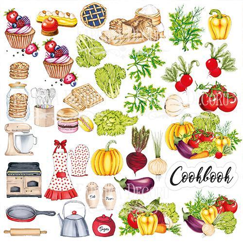 Аркуш із картинками для вирізування Soul Kitchen 30,5х30,5 см