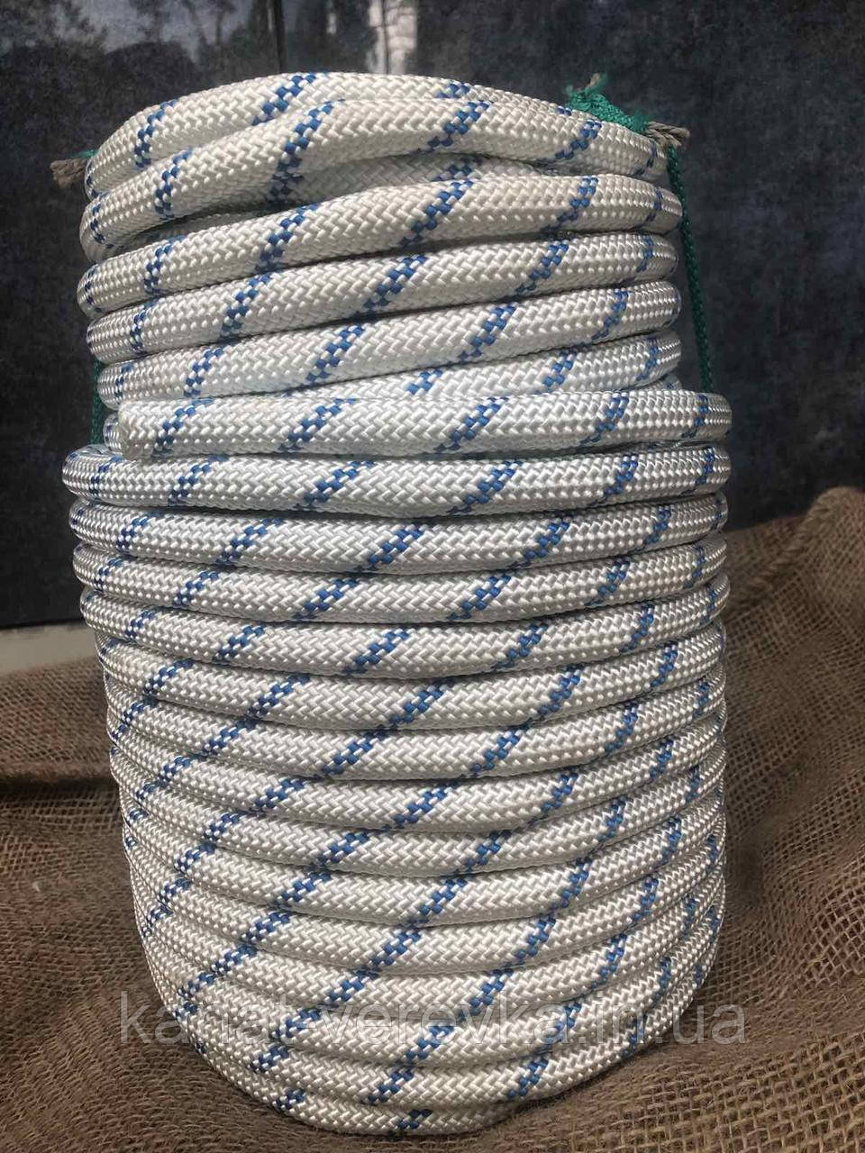 Шнур капроновий 16 мм 50 м, поліамідний (міцний), фото 1