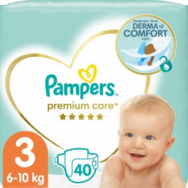 PAMPERS Дитячі одноразові підгузки Premium Care Розмір 3 midi (6-10 кг) 40 шт