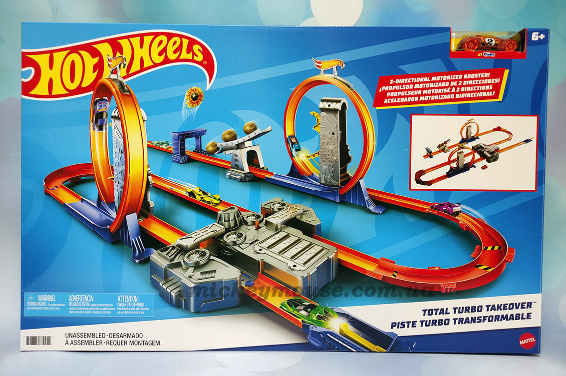 Трек Хот Вілс Подвійне прискорення Hot Wheels Track Builder Total Turbo BGX89