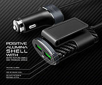 АВТОМОБИЛЬНОЕ ЗАРЯДНОЕ УСТРОЙСТВО CHAROME C7 4-PORT FRONT AND BACK SEAT CAR CHARGER BLACK