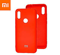 Противоударный чехол для Xiaomi Redmi 7 red анти отпечатки пальцев с подкладкой