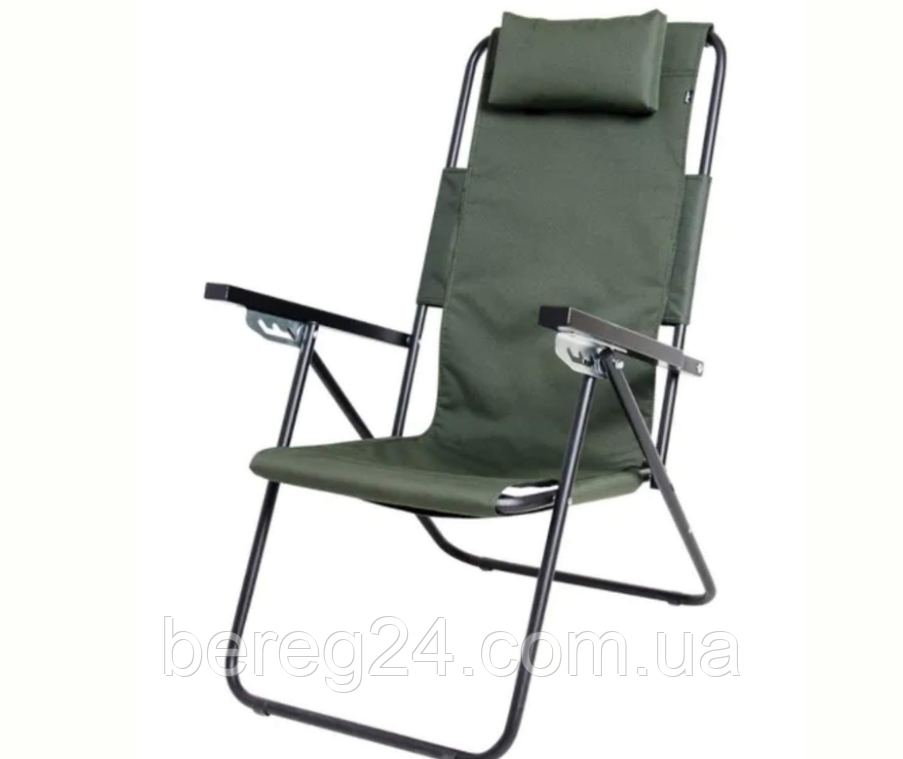 Крісло-шезлонг "Ясен" d20 мм Oxford 600D (зелений)