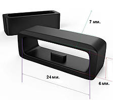 Тримач ремінця, тренчик 24 мм. (чорний)