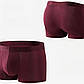 Труси-боксери 3D безшовні тонкі HARKO бордовий, фото 2