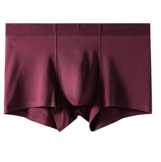 Труси-боксери 3D безшовні тонкі HARKO бордовий, фото 1
