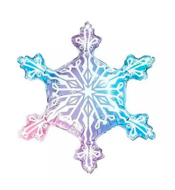 Повітряна кулька "Сніжинка", розмір 56*65 см