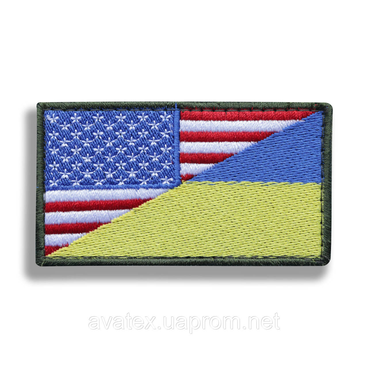 Тактичний шеврон прапор США / Україна