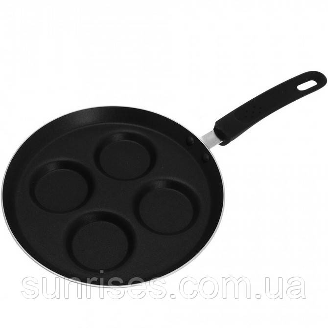 Порционная сковородка для яиц | Сковорода с разделением | Антипригарная сковородка для панкейков - фото 3 - id-p1825623111