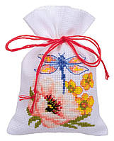 Барвисті квіти Набір для вишивання хрестом (мішочки для саше) Vervaco PN-0185083