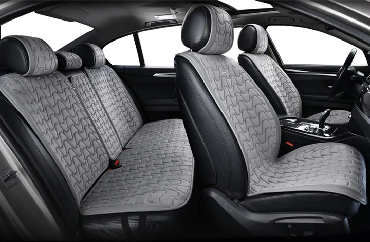 Накидки на сидіння велюр Сірі Повний комплект Beltex Chicago, фото 1