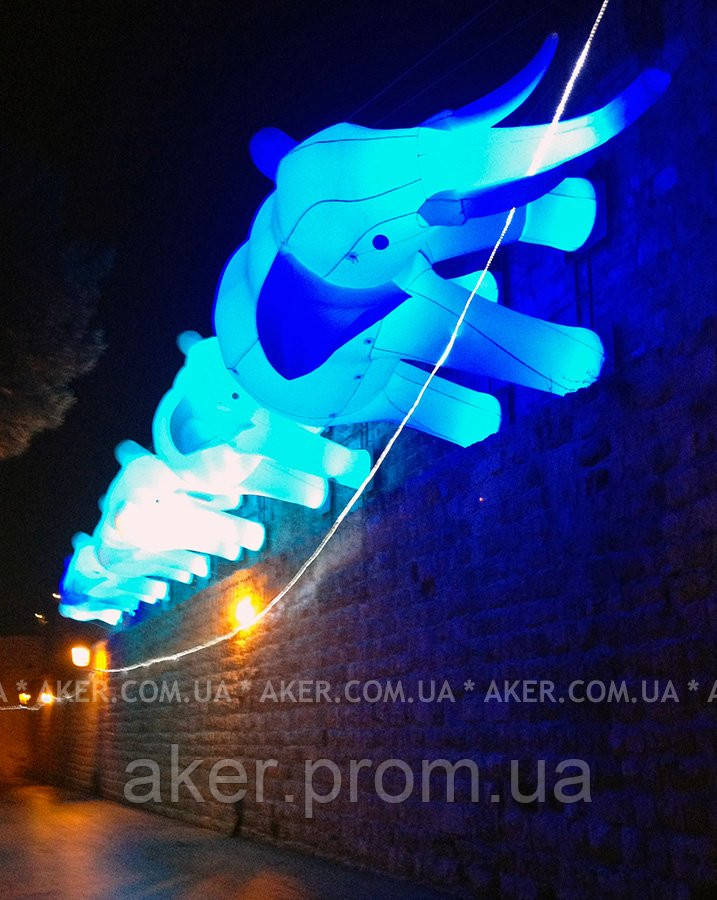 Надувные рекламные фигуры Слоны с подсветкой - фото 1 - id-p309382486